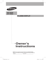Samsung 2007 Plasma TV (34 Series) Manual de usuario