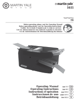 Martin Yale Martin Yale 1611 AutoFolder Paper Folding Machine Manual de usuario