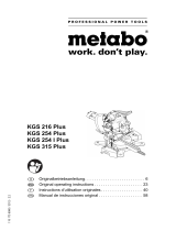 Metabo KGS 254 Plus Original Operating Instructions