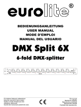 EuroLite Split 6X DMX Splitter Manual de usuario