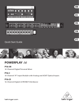 Behringer Powerplay P16D Ultranet Manual de usuario