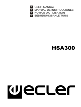 Ecler HSA300 Manual de usuario