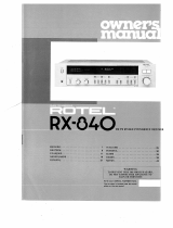 Rotel RX-840 El manual del propietario