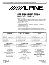 Alpine M650 - V-Power MRP Amplifier El manual del propietario