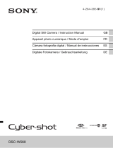 Sony Série Cyber Shot DSC-W560 Manual de usuario