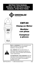 Greenlee CMT-80 Electrical Tester Manual de usuario