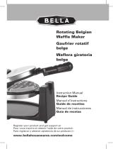 Bella Rotating Belgian Waffle Maker Manual de usuario