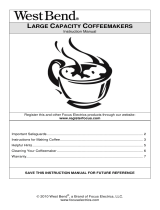 West Bend LARGE CAPACITY COFFEEMAKERS Manual de usuario