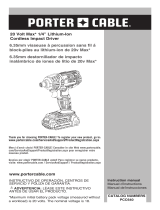 Porter Cable PCC640B Manual de usuario