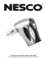 Nesco HM-350 Manual de usuario