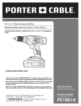Porter-Cable PC1801D Manual de usuario