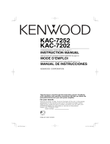 Kenwood KAC-7252 Manual de usuario