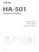 TEAC HA-501 El manual del propietario
