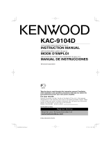 Kenwood KAC-9104D Manual de usuario