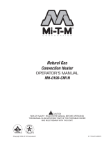 Mi-T-M Natural Gas Convection Heater El manual del propietario