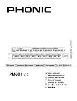 Phonic PM801 V10 Manual de usuario