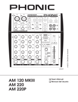Phonic AM220 Manual de usuario