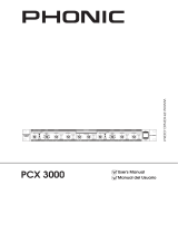 Phonic PCX 3000 Manual de usuario