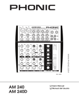 Phonic AM 240 Manual de usuario