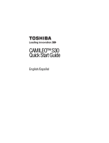 Toshiba Camileo S Series Camileo S30 Guía de inicio rápido