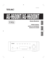 TEAC AG-H600NT El manual del propietario