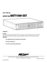 Panamax BATT1500-EXT Manual de usuario