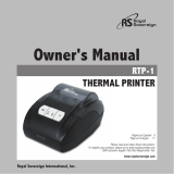 Royal Sovereign RTP-1 Printer El manual del propietario
