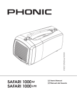 Phonic SAFARI 1000 M Manual de usuario
