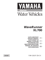 Yamaha XL700 WaveRunner 2001 Manual de usuario