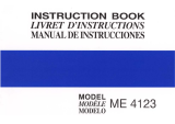 JANOME ME4123 El manual del propietario