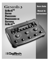 DigiTech Genesis 3 Manual de usuario