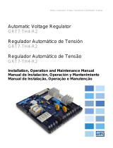 WEG Automatic voltage regulator GRT7-TH4-R2 Manual de usuario