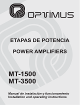 Optimus MT-1500 Manual de usuario