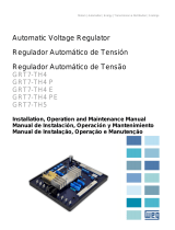 WEG Automatic voltage regulator GRT7-TH4 Manual de usuario