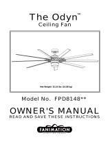 Fanimation Odyn FPD8148 El manual del propietario