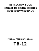 JANOME TB-12 El manual del propietario