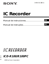 Sony ICD-R100 Manual de usuario