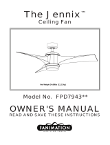 Fanimation Jennix FPD7943 El manual del propietario