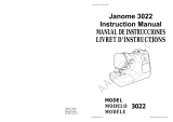 JANOME 3022 Manual de usuario