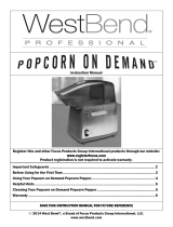 West Bend Popcorn on Demand 82700 Manual de usuario