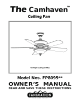 Fanimation Camhaven FP8095 El manual del propietario