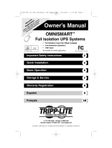Tripp Lite 120V Input El manual del propietario