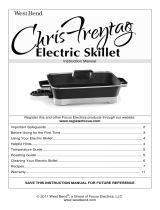 West Bend Chris Freytag Electric Skillet Manual de usuario