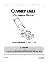 Troy-Bilt 12AA2BU711 Manual de usuario