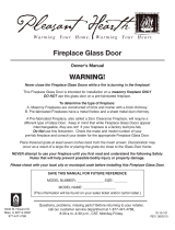 Pleasant Hearth Fireplace Glass Door El manual del propietario