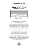JL Audio XD800 El manual del propietario
