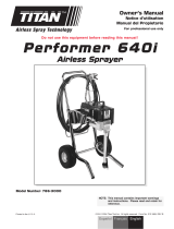 Titan Performer 640I Airless Sprayer El manual del propietario
