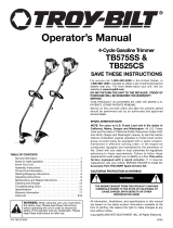 MTD tb575css El manual del propietario