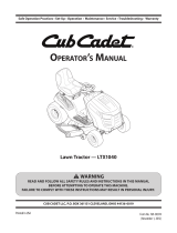 Cub Cadet LTX 1040 Manual de usuario