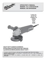 Milwaukee angle grinder Manual de usuario